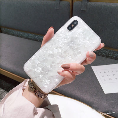 Für iPhone XR Marmor Stoßfest Silikon Schutzhülle Case Cover Weiß 