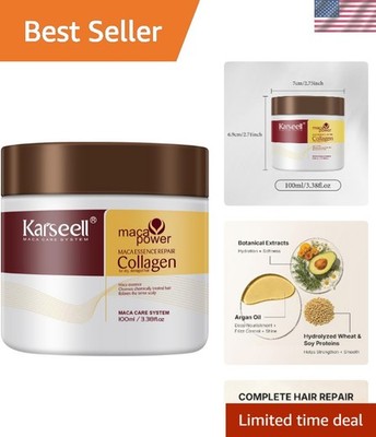 Deep Conditioning Collagen Hair Mask (100ml) - Argan Oil for Soft, Healthy Shine