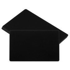 5Pcs Metal Business Cards 0.45mm Name Card Laser Engraving Aluminum Black