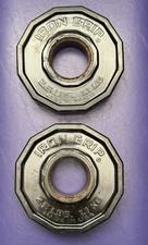 Pair Of 2.5 lb Iron Grip Urethane Coated Olympic Weight Plates 2” FREE SHIPPING 