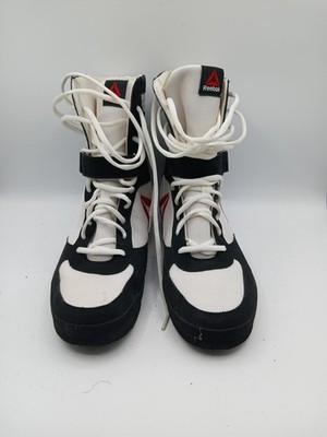 Reebok Boxing Boots Nubuck White Black Red BD1348 Canelo Mayweather Men Sz 11.5