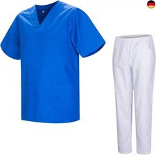 MISEMIYA - Unisex-Schrubb-Set - Medizinische Uniform mit Oberteil und Hose