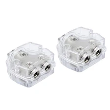 ZOOKOTO 1X0GA In/2X4GA Out Power Distribution Block, Auto Car Audio Amplifier...