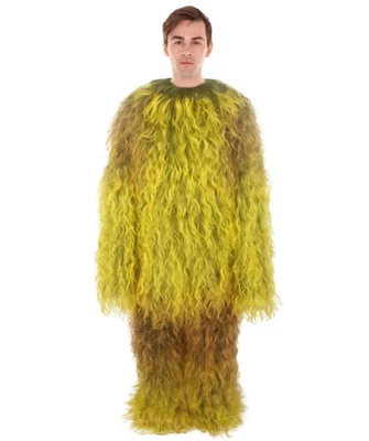 Disfraz De Guerrero Mono Peludo Unisex Verde Militar Resistencia Bigfoot M L - Imagen 1 de 4