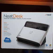 Neat Desk Desktop Scanner and Digital Filing System NEW open box 