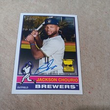 2025 Topps Heritage Jackson Chourio Rookie Cup Real One Autograph! Auto! ROA-JCH