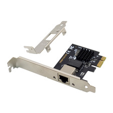 PCIe x1 RTL8125BG Single Power Port/RJ45 2.5G Quad-Speed Network Interface Card.