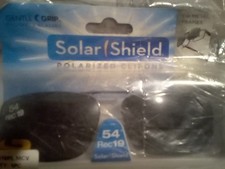 Solar Shield Polarized Clip-On Sunglasses Gry 54 Rec 19