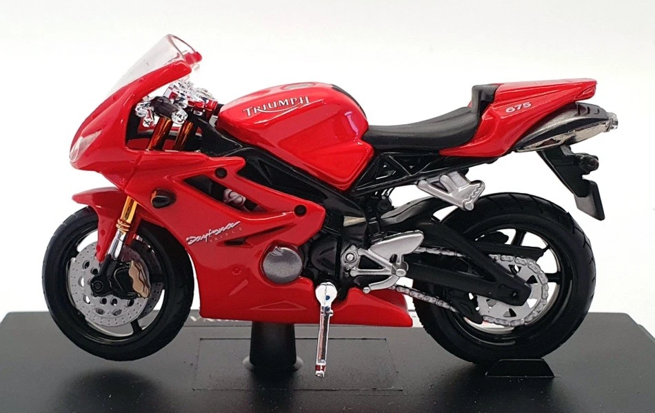 Maisto 1/18 Scale Motorbike 06186 - Triumph Daytona 675 - Red - Image 3 of 4