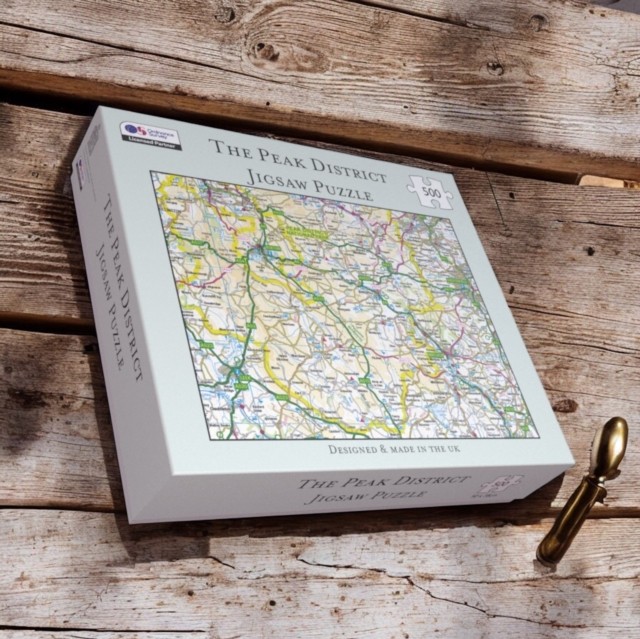 OS Map 500 Piece Premium Jigsaw Puzzle - Peak District National Park (Toy)