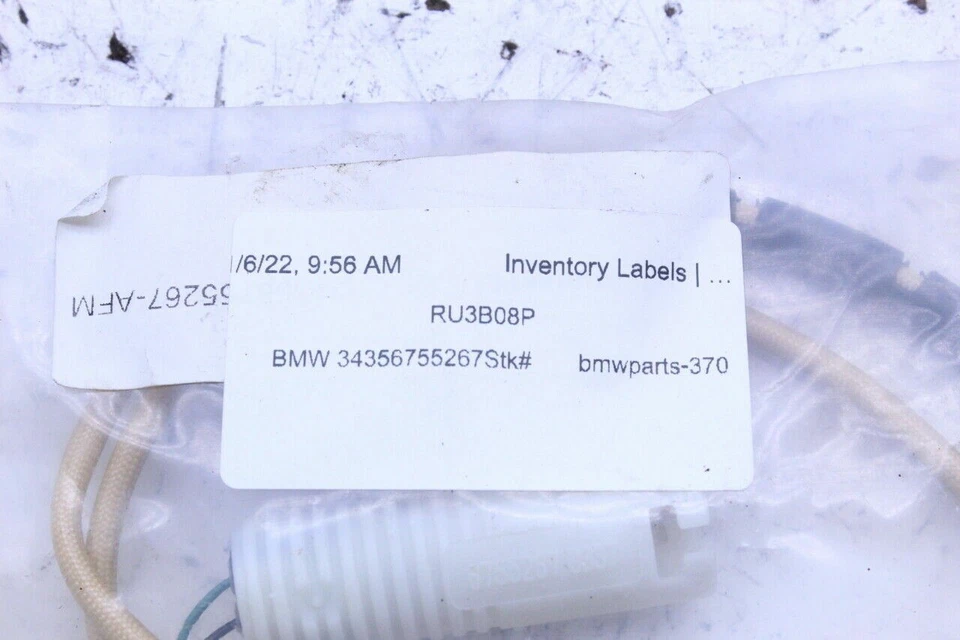 Sensor de desgaste de pastillas de freno traseras BMW 745i 750i 760i - 34356755267 OEM usado Foto 3 de 3