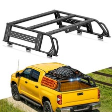 13.8 High Truck Bed Racks Cargo Carrier For 2014-2021 Tundra With 2 Led Lights