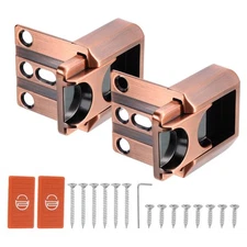 2 Pcs Upgraded Safety Child Proof Home Security Door Extra Lock Latch, Bronze