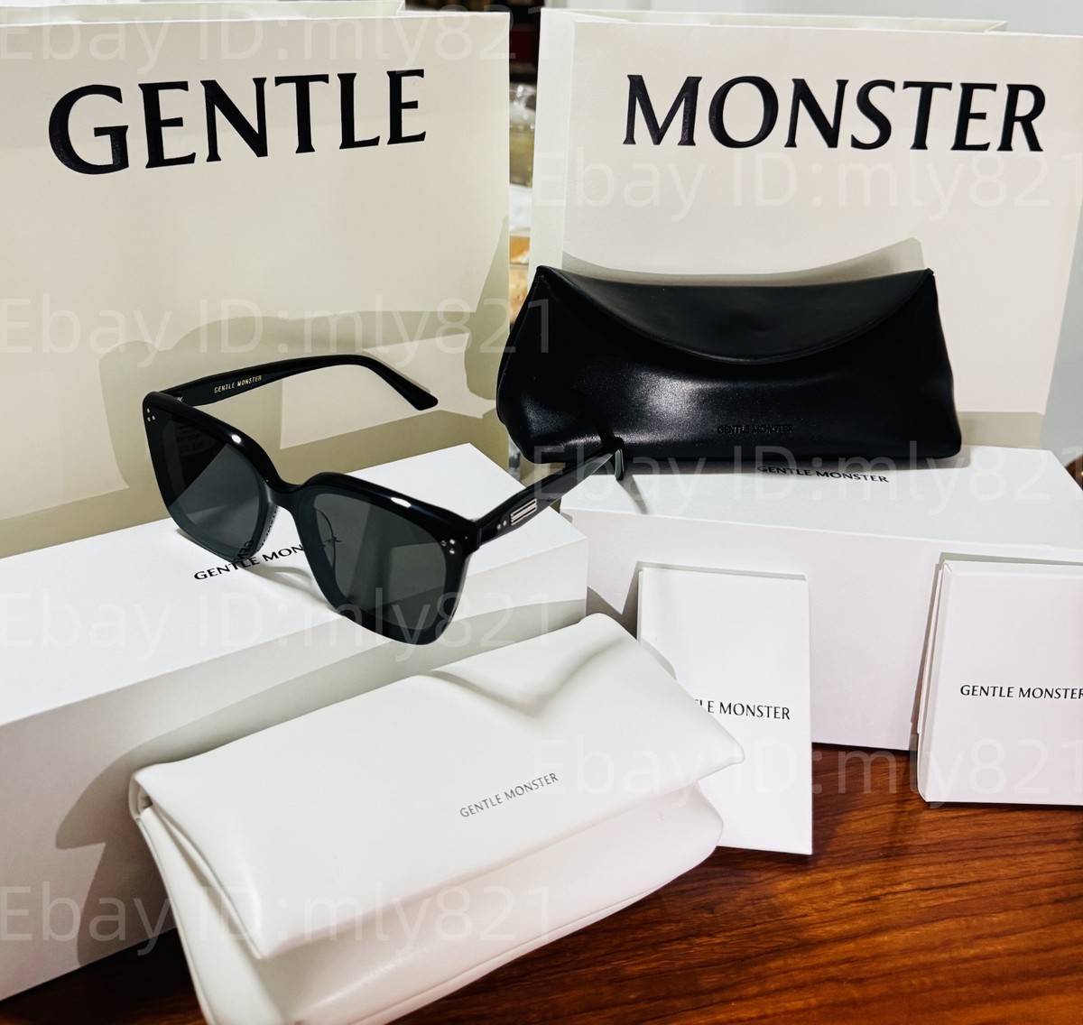 小物 GENTLE MONSTER PALETTE Gentlemonster Sunglasses palette 01 Black Frame Black Lenses
