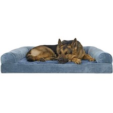 Furhaven Orthopedic Dog Bed for Large Dogs w/ Removable Bolsters  Washable Cove