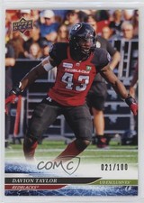 2025 Upper Deck CFL Exclusives 21/100 Davion Taylor #54 16vq