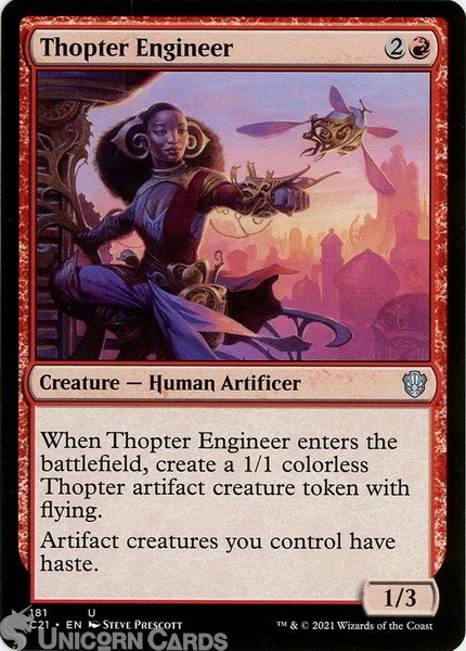 Thopter Engineer Uncommon Mint MTG Card :: :: Strixhaven Commander Decks 2021 ::
