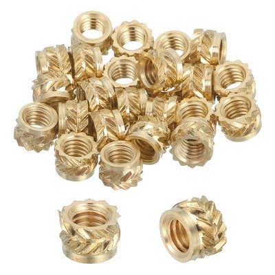 66 pcs M4 brass thermo inserts for plastic, 4x6x4mm