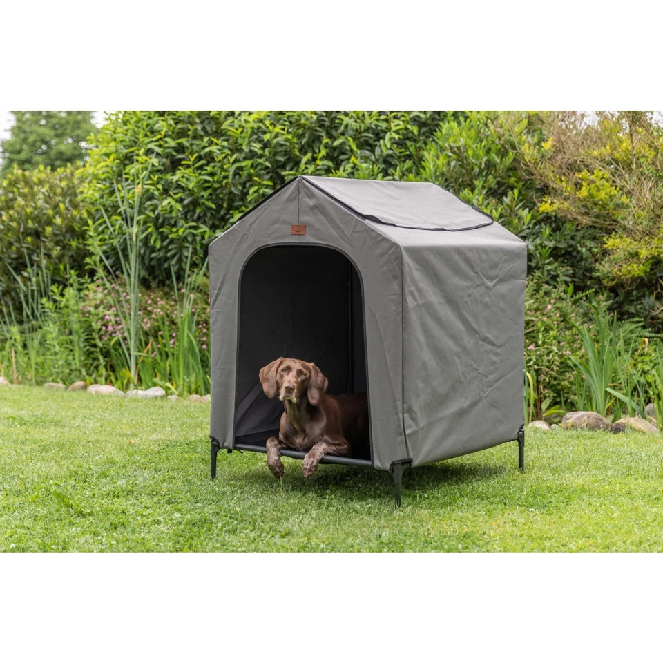 2-in-1 Dog House and Bed - Elevated Indoor/Outdoor Tent with Removable Cover ... - Image 2 of 4