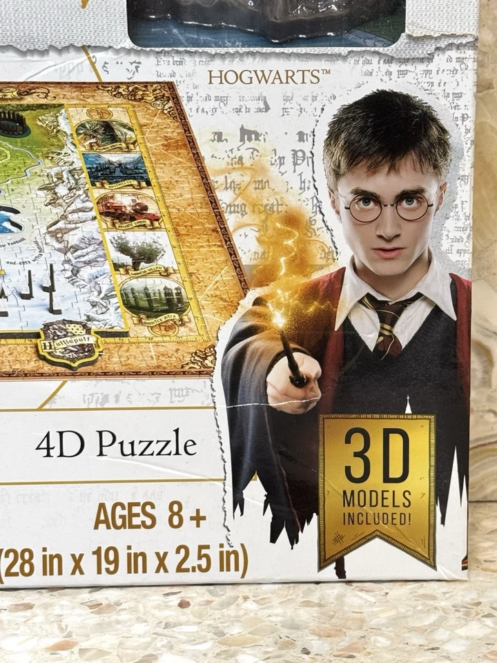 4D Harry Potter Hogwarts Hogsmeade 3D Puzzle 892 Pieces NEW Wizarding World - Image 2 of 4