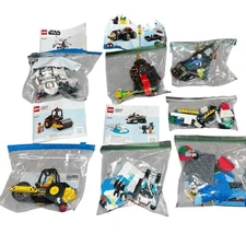 Lego Lot Of 7 Sets Star Wars Batman City Superman Spider-Man Nice Used Condition