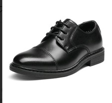 Bruno Marc Big Kid Black Dress Shoes Size 4 Oxford Formal Lace Up Dress Shoes