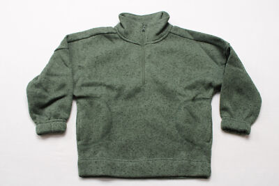 Old Navy Girl's Oversized Mock-Neck Sweater-Fleece Pullover ZS6 Green 6-7 NWT