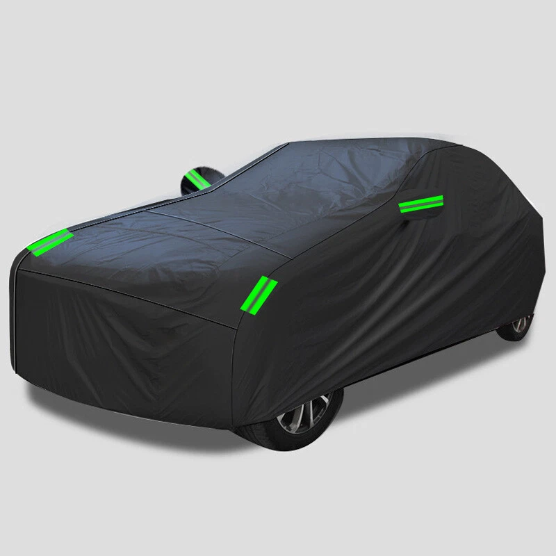 Waterproof Full Car Cover All Weather Protection Snowproof Windproof Outdoor+Bag - Image 2 of 4