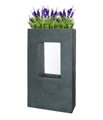 Gartenbrunnen mit LED Beleuchtung Steinoptik 93x56x20cm ...