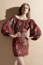 zimmermann juno off the shoulder dress size 1