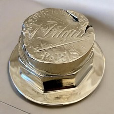 A. Delaire Paris Cours De Hubcap Threaded Nickel Plated Brass Original Cap