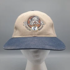 Vintage B.A.S.S. Bass Anglers Sportsman Society Snapback Fishing Hat Cap