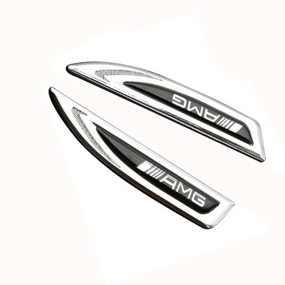 2Pcs Für Mercedes Benz Auto Car Emblem WING Dolch Logo Aufkleber Abzeichen
