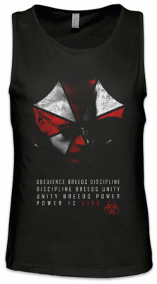 Wesker Umbrella Herren Tank Top Resident Corporation Corp Evil Logo Dead Zombie