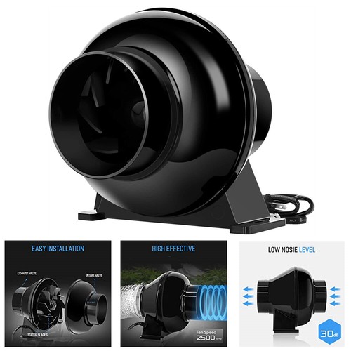 195 CFM Inline Duct Ventilation Fan 