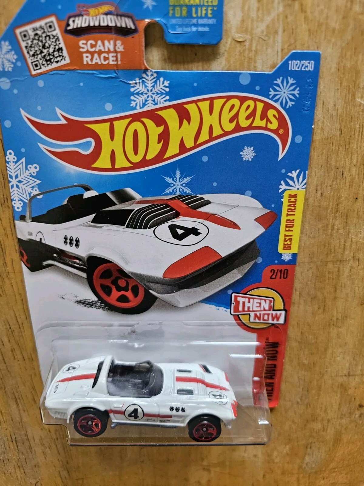 Hot Wheels Corvette Grand Sport Roadster, White; 2016 Then And Now Series 
