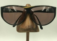 Vintage Head 893 Tiger Black Oversized Oval Sunglasses FRAMES ONLY
