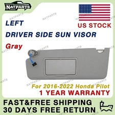 Left Driver Side Sun Visor W/ Lights For Honda Pilot 2016-2022 83280-TG7-A12ZB