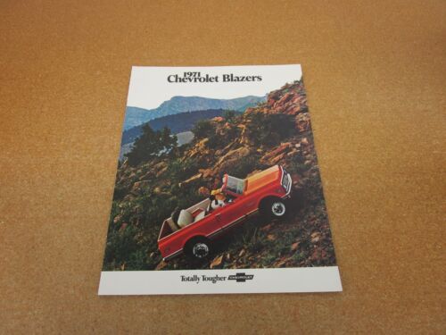 1971 Chevrolet Blazer brochure vendita 8 pg LETTERATURA ORIGINALE - Foto 1 di 3