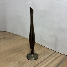 Vintage India Solid Brass Bud Vases 6” Tall