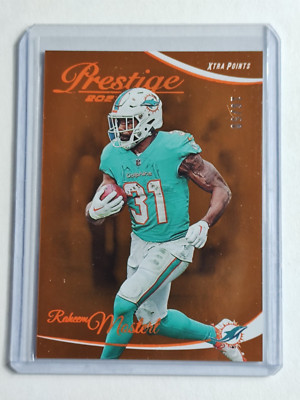 Raheem Mostert #184 - 2023 Prestige Xtra Points Orange /50 SP
