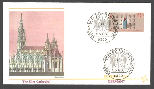 GERMANY EUROPA 1983 THE ULM CATHEDRAL FLEETWOOD CACHET FDC