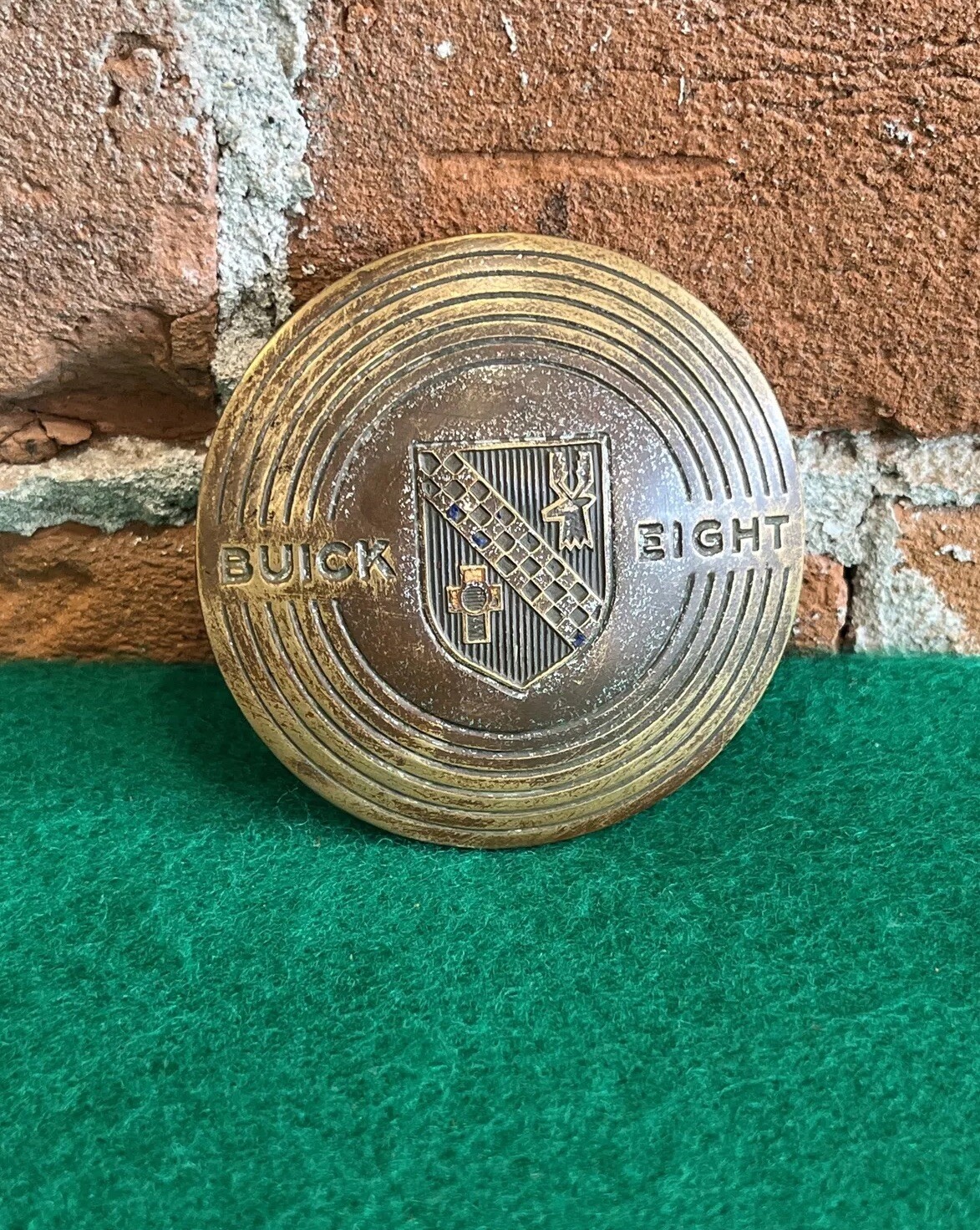 Original 1930’s Buick Eight Steering Wheel Horn Button Center Emblem 1938 23/8” eBay