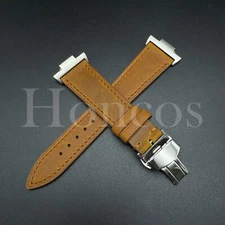 Vintage Leather Watch Band Strap Fits Tissot PRX Adapter Clasp Quick Release YBN