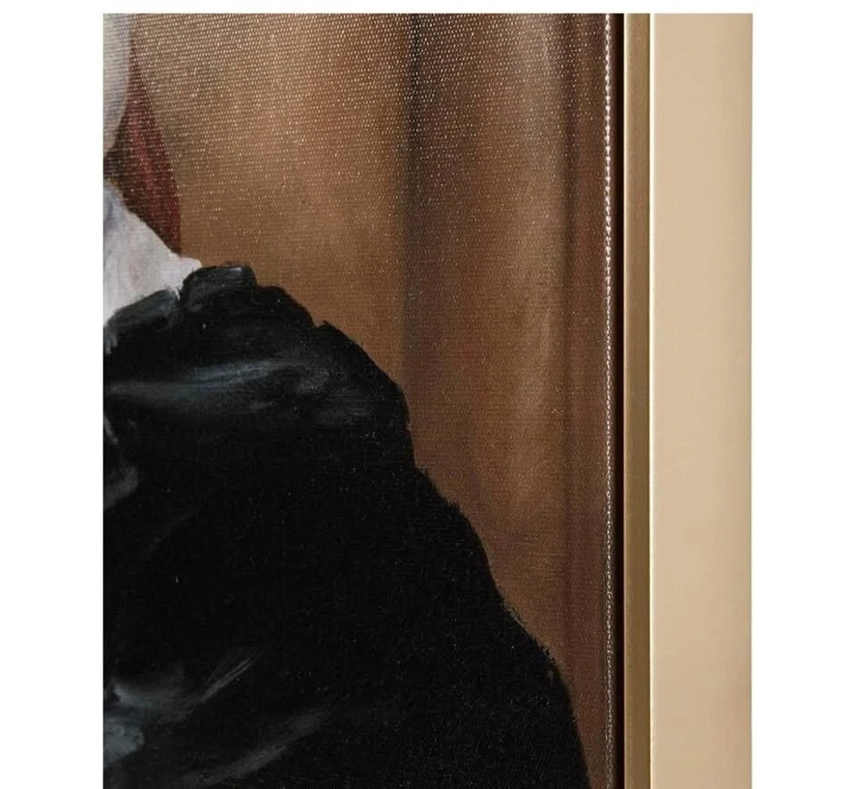 Framed Pet Wall Art (Captain Pug)  Funny Animal Canvas Wall Decor - Image 3 of 4