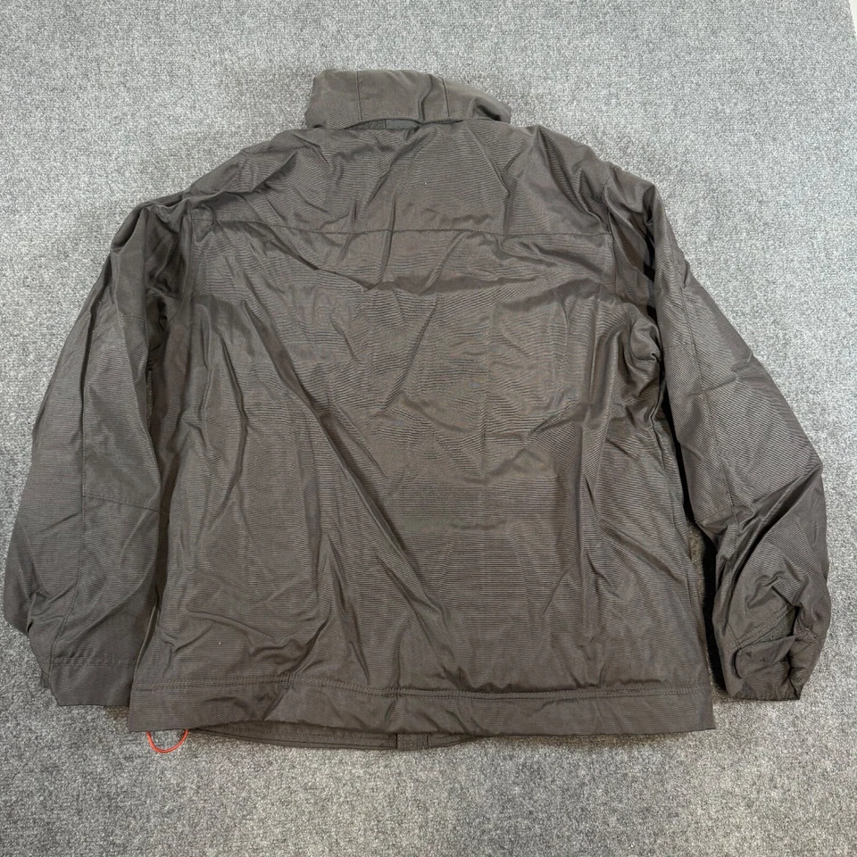 Vintage Banana Republic Coat Jacket Mens L Black Fleeced Lined Rain Y2K Nylon - Image 3 of 4