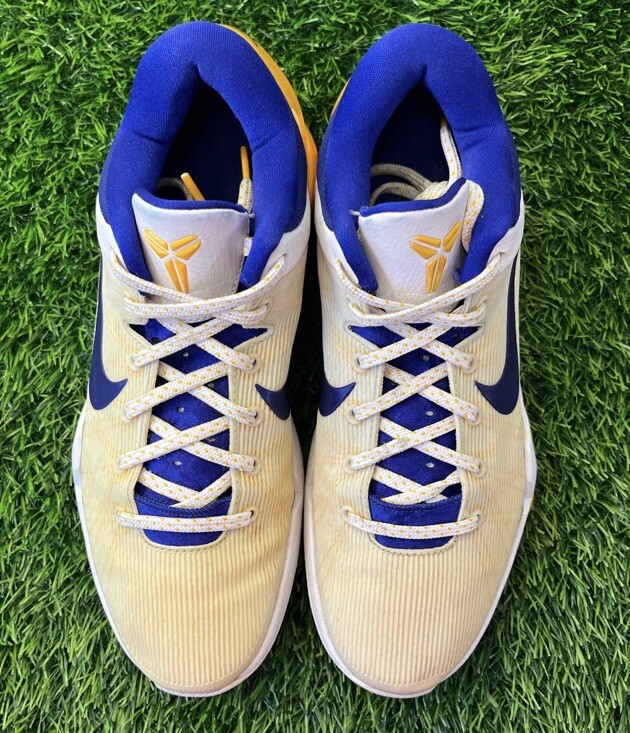 Nike Zoom Kobe 7 VII System Lakers Home 2012 Size 9 Sneakers Shoes