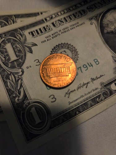 1975 penny no mint mark, nice color and minimal scratches - Picture 4 of 4