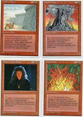 4-magic lot 4th wall of dust fire stone sisters of the flame