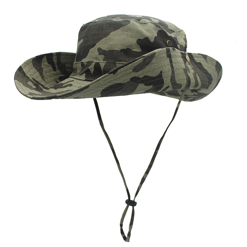 Men's Cotton Bucket Hat - Wide Brim Boonie For Fishing, Safari, Camping & Summer (Size X/XL)